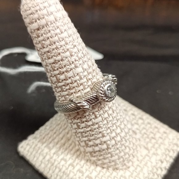 Judith Ripka Sterling Silver CZ Ring Size 9.25 - Picture 4 of 4